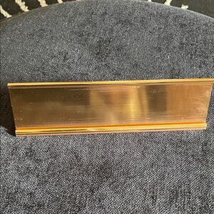 Gold Desk Name Plate Holder